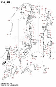 DF350AMD From 35001D-340001 (E11)  2023 drawing FUEL PUMP /​ FUEL VAPOR SEPARATOR (E40)