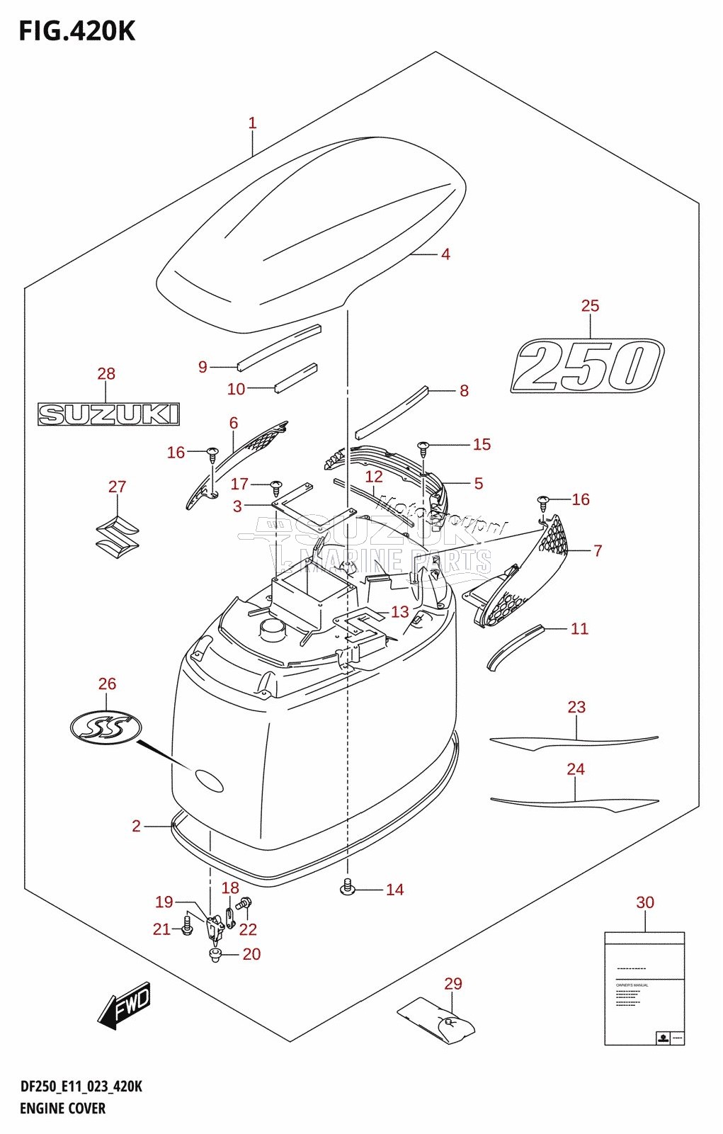 ENGINE COVER (DF250ST)