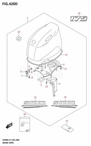 DF200AT From 20003F-440001 (E03 E11 E40)  2024 drawing ENGINE COVER (DF175AT,DF175AZ)