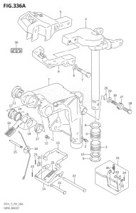 01502F-510001 (2005) 15hp P01-Gen. Export 1 (DF15K5  DF15RK5) DF15 drawing SWIVEL BRACKET (K4)