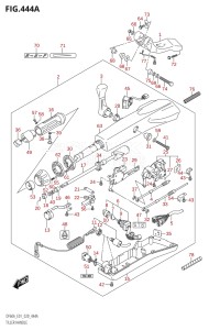 05003F-040001 (2020) 50hp E01-Gen. Export 1 (DF50A  DF50ATH) DF50A drawing TILLER HANDLE (DF40AQH,DF60AQH)