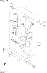 06003F-410001 (2014) 60hp E01 E40-Gen. Export 1 - Costa Rica (DF60AVT  DF60AVTH) DF60A drawing TRIM CYLINDER (DF60AVTH:E01)