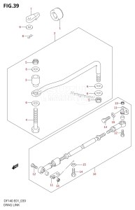 DF140 From 14002Z-010001 (E01 E40)  2010 drawing DRAG LINK