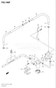 15002F-210001 (2012) 150hp E01 E40-Gen. Export 1 - Costa Rica (DF150T) DF150 drawing FUEL PUMP (DF175T:E40)