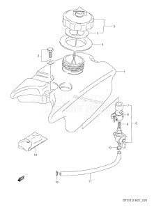 DT2.2 From 00221-581001 ()  1995 drawing FUEL TANK