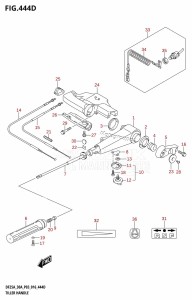 DF30A From 03003F-610001 (P03)  2016 drawing TILLER HANDLE (DF30ATH:P03)