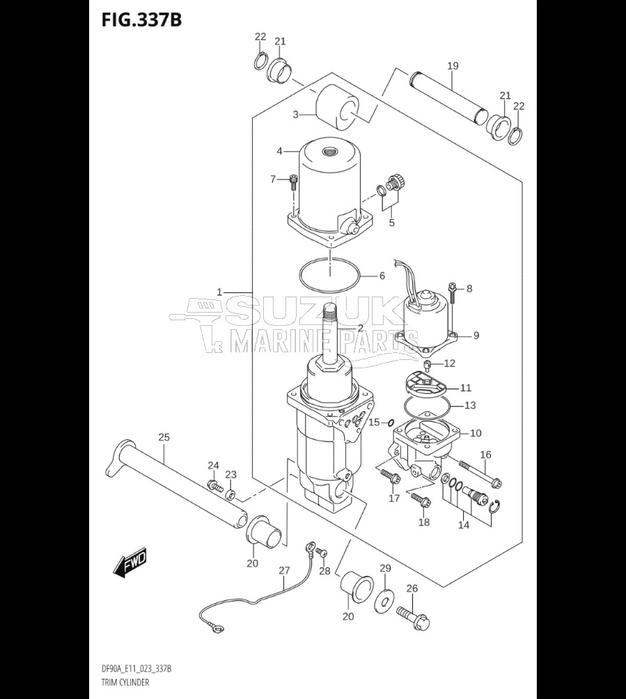 TRIM CYLINDER (022,023)