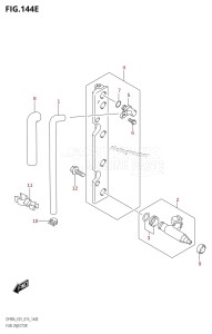 DF80A From 08002F-510001 (E01 E40)  2015 drawing FUEL INJECTOR (DF80A:E01)