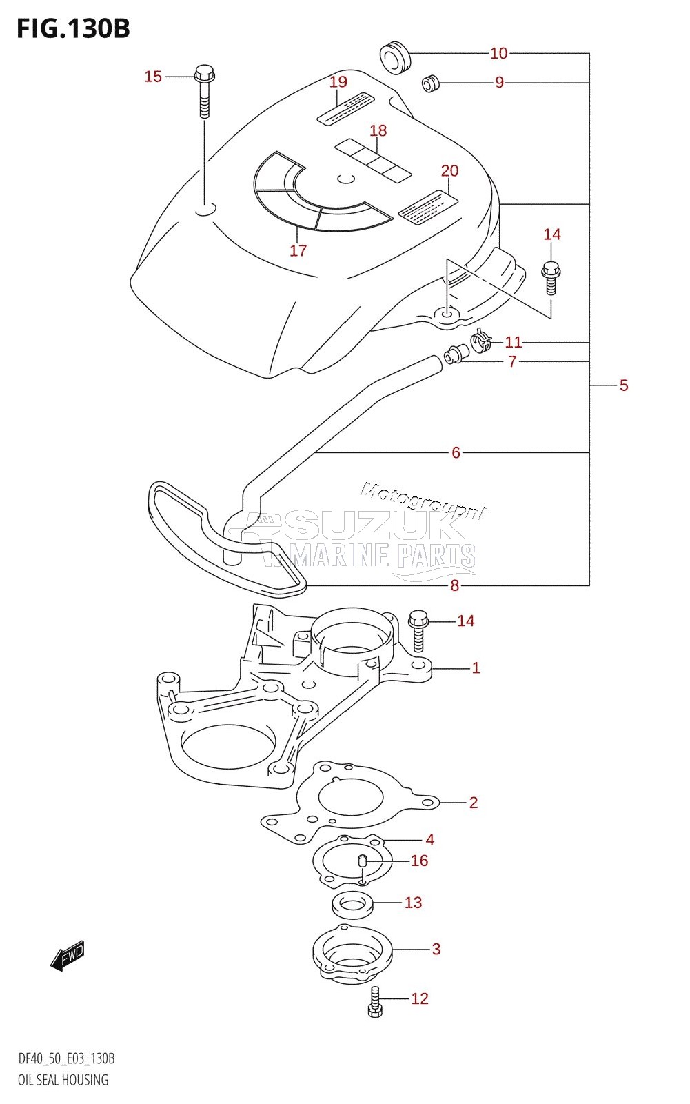 OIL SEAL HOUSING (K1,K2,K3,K4,K5,K6,K7,K8,K9,K10)