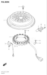 17502Z-510001 (2005) 175hp E01 E40-Gen. Export 1 - Costa Rica (DF175Z) DF175Z drawing MAGNETO (DF175Z:E01)