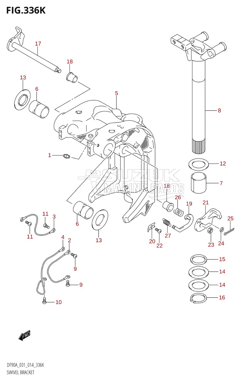 SWIVEL BRACKET (DF90ATH:E40)