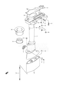 Outboard DF 4 drawing Drive Shaft Housing