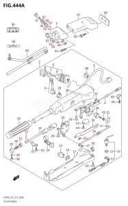 DF80A From 08002F-210001 (E01 E40)  2012 drawing TILLER HANDLE (DF70ATH:E01)