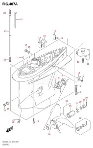 DF175AP From 17503P-910001 (E03)  2019 drawing GEAR CASE