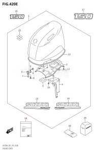 DF200AZ From 20003Z-910001 (E01 E40)  2019 drawing ENGINE COVER (DF150AT:E01,DF150AZ:E01)