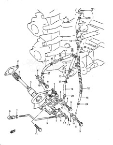 Outboard DT 65 drawing Oil Pump (1988 to 1992)