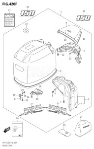 15002F-610001 (2016) 150hp E03-USA (DF150ST  DF150T  DF150TG) DF150 drawing ENGINE COVER (DF150Z:E03)