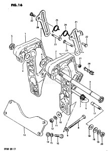 DT60 From 06001-301001 ()  1983 drawing CLAMP BRACKET