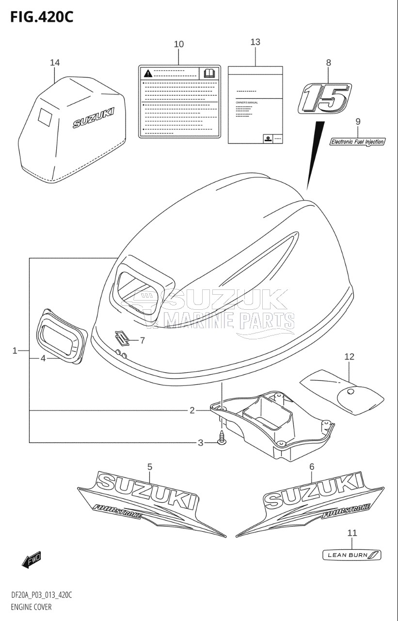 ENGINE COVER (DF15A:P03)