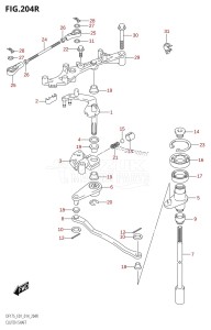 DF150ZG From 15002Z-410001 (E40)  2014 drawing CLUTCH SHAFT (DF175ZG:E01)