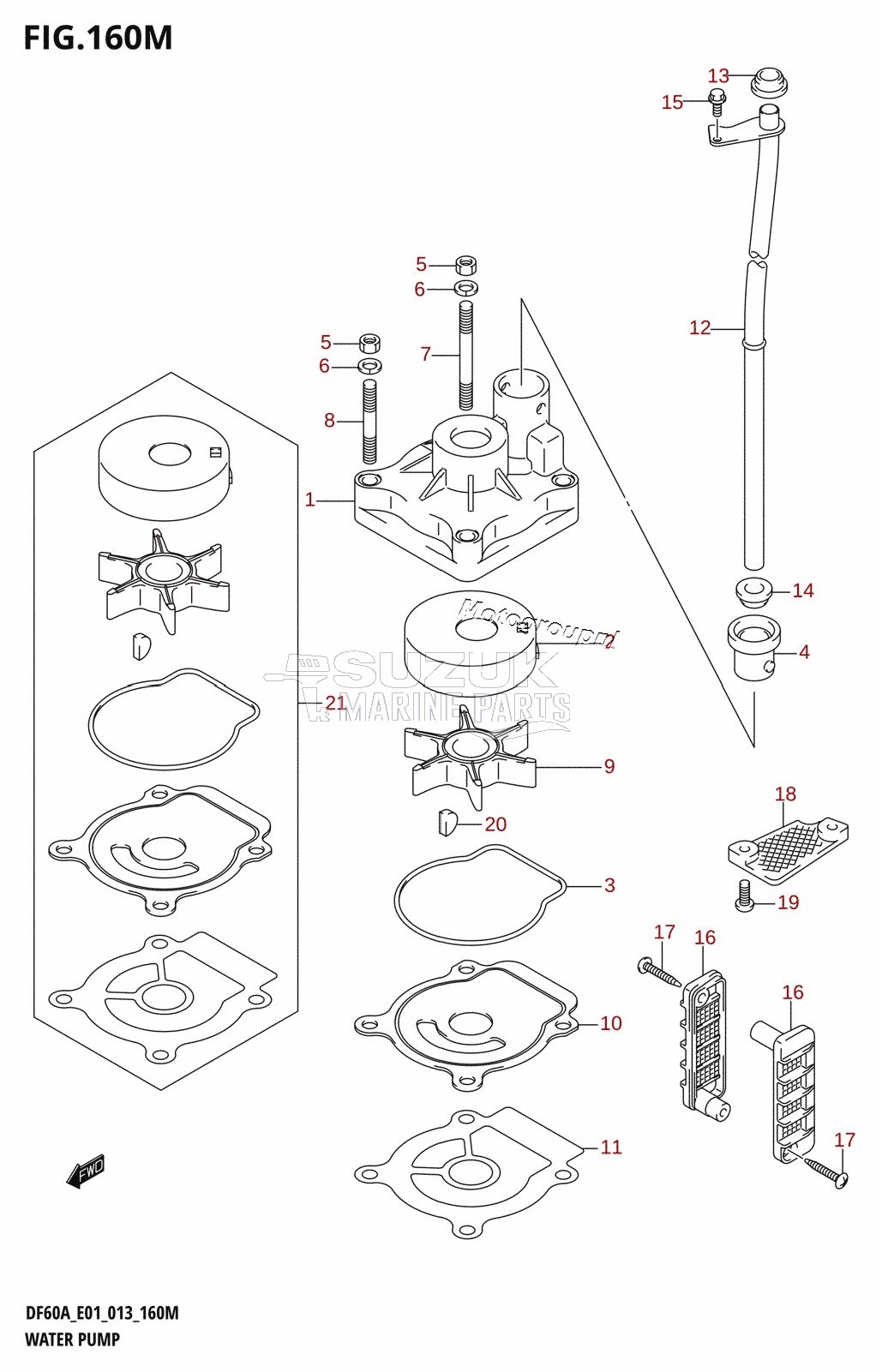 WATER PUMP (DF60ATH:E40)