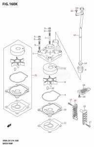 DF40A From 04004F-410001 (E34-Italy)  2014 drawing WATER PUMP (DF60AQH:E40)