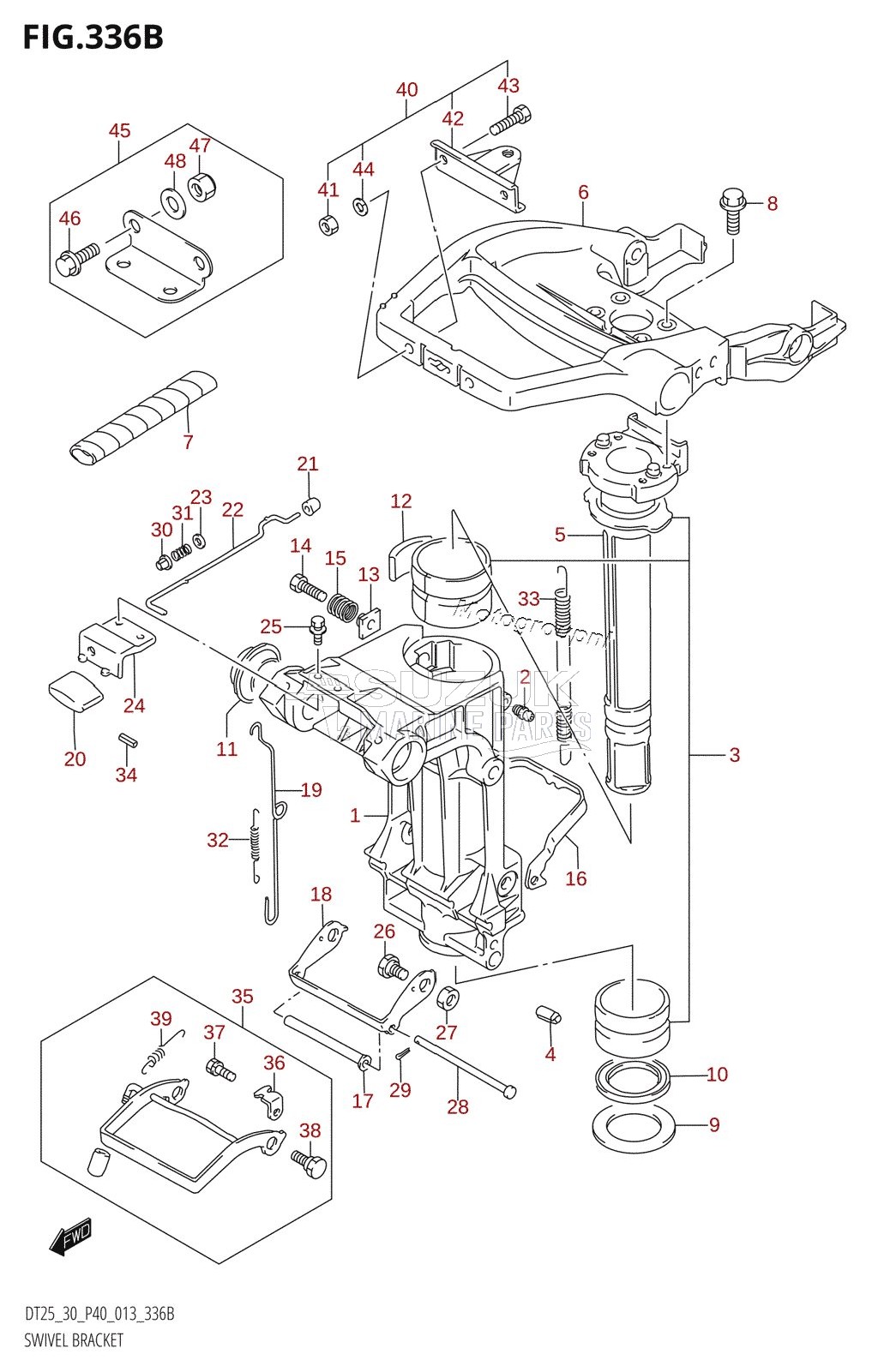 SWIVEL BRACKET (DT30:P40)