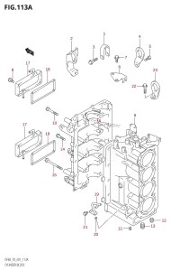 DF70 From 07001F-151001 (E01 E40)  2001 drawing CYLINDER BLOCK