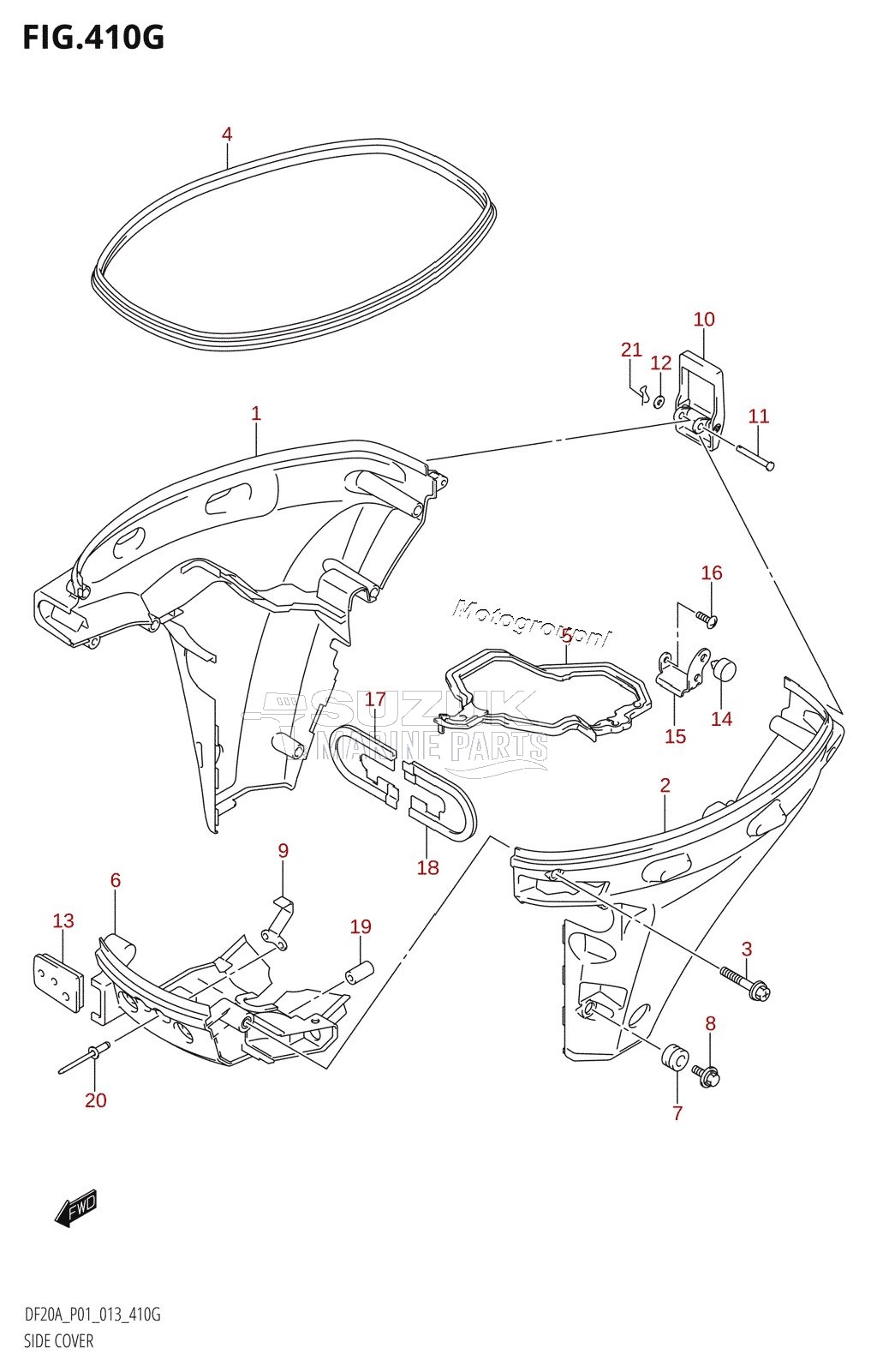 SIDE COVER (DF20AR:P01)