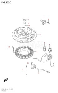 02504F-710001 (2017) 25hp P01-Gen. Export 1 (DF25A  DF25AR  DF25AT  DF25ATH) DF25A drawing MAGNETO (DF30AQ:P01:M-STARTER)
