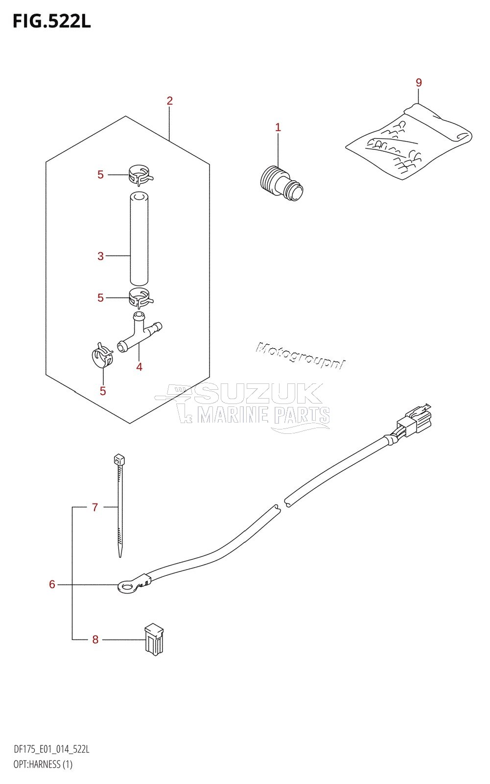 OPT:HARNESS (1) (DF175TG:E01)