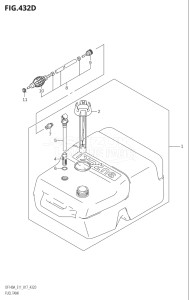 11504F-710001 (2017) 115hp E03-USA (DF115AST) DF115AST drawing FUEL TANK (DF140AZ:E40)