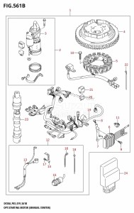 DF15A From 01504F-910001 (P03)  2019 drawing OPT:STARTING MOTOR (MANUAL STARTER) (M-STARTER:DF15A)