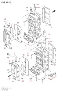 DF250 From 25003F-310001 (E01 E40)  2013 drawing CYLINDER HEAD (DF225T:E01)