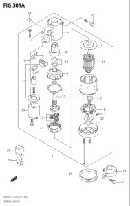 09001F-510001 (2005) 90hp E03-USA (DF90TK5) DF90 drawing STARTING MOTOR