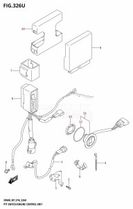 DF50A From 05003F-610001 (E01)  2016 drawing PTT SWITCH /​ ENGINE CONTROL UNIT (DF60AVTH:E40)