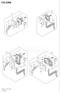 25003Z-240001 (2022) 250hp E11 E40-Gen. Export 1-and 2 (DF250Z) DF250Z drawing OPT:SWITCH (022)