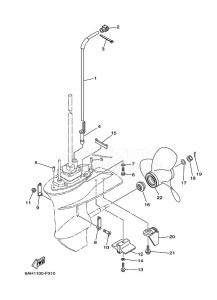 F20ESR-2011 drawing LOWER-CASING-x-DRIVE-2