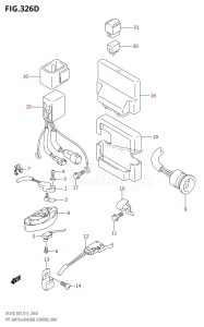 DF250ST From 25004F-310001 (E03)  2013 drawing PTT SWITCH /​ ENGINE CONTROL UNIT (DF225Z:E03)