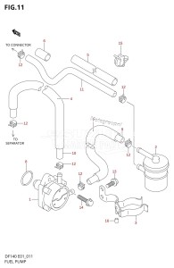 DF140 From 14001F-980001 (E01 E40)  2009 drawing FUEL PUMP