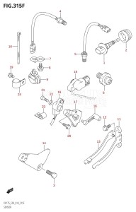 DF175ZG From 17502Z-410001 (E03)  2014 drawing SENSOR (DF175TG:E03)