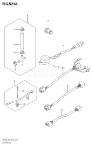 DF175A From 17503F-340001 (E11 E40)  2023 drawing OPT:HARNESS (020,021)