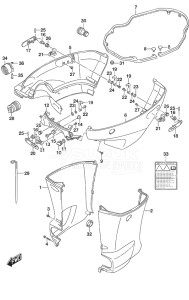 Outboard DF 150AP drawing Side Cover