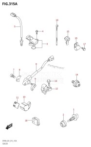 DF70A From 07003F-510001 (E01 E40)  2015 drawing SENSOR