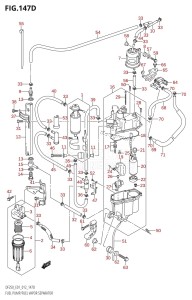 DF200 From 20002F-210001 (E01 E40)  2012 drawing FUEL PUMP /​ FUEL VAPOR SEPARATOR (DF200Z:E40)