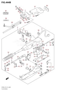 DF80A From 08002F-310001 (E40)  2013 drawing TILLER HANDLE (DF70ATH:E40)