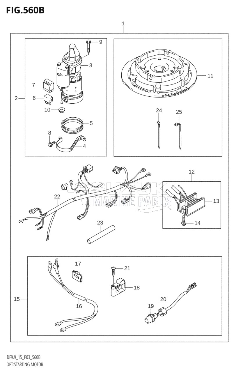 OPT:STARTING MOTOR (K5,K6,K7,K8,K9,K10,011)