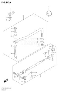 11503Z-510001 (2005) 115hp E03-USA (DF115AZ) DF115AZ drawing DRAG LINK