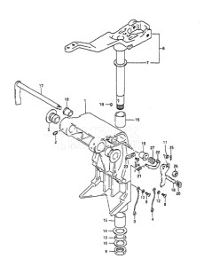 Outboard DT 65 drawing Swivel Bracket (1996 to 1997)