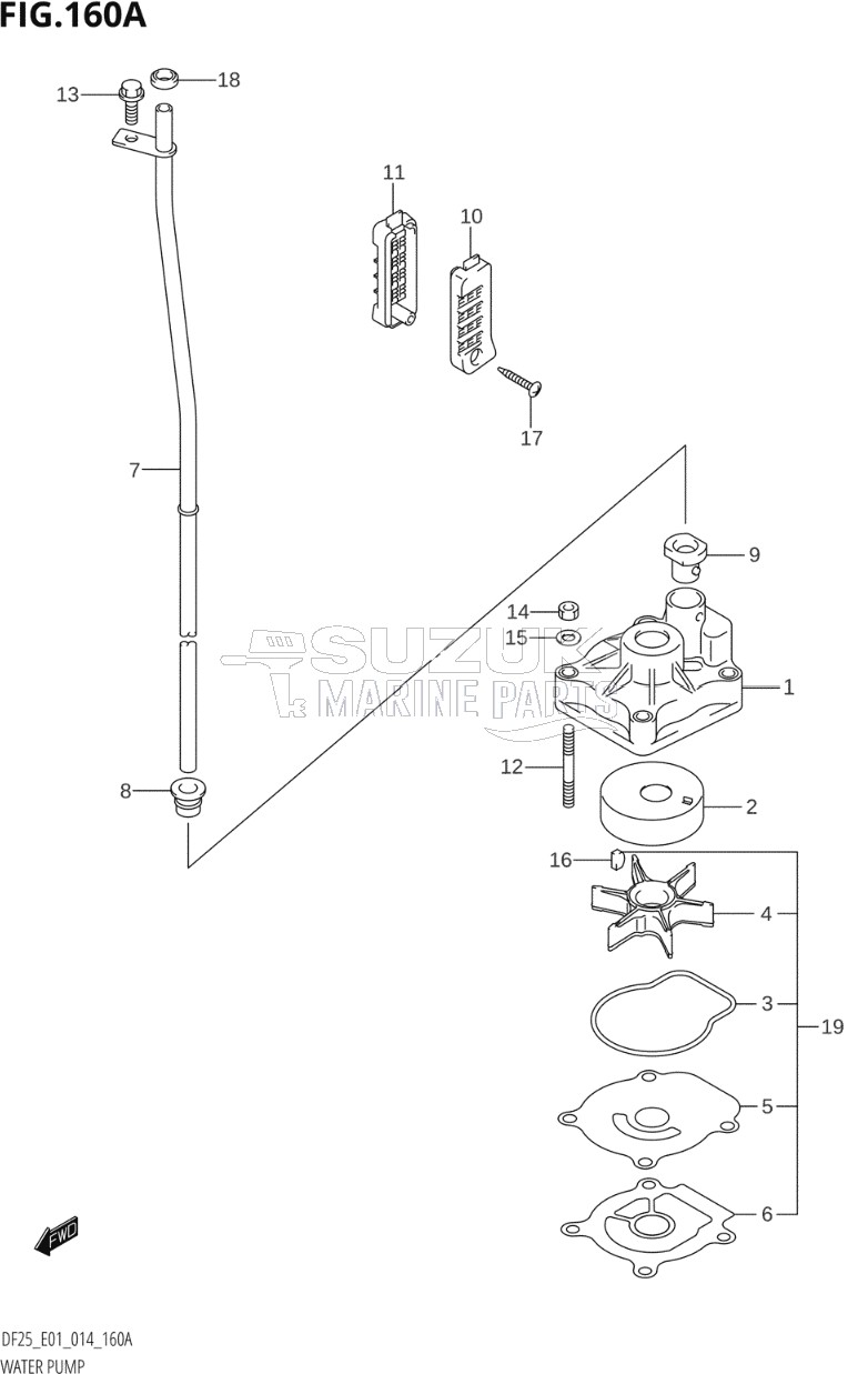 WATER PUMP (DF25:E01)